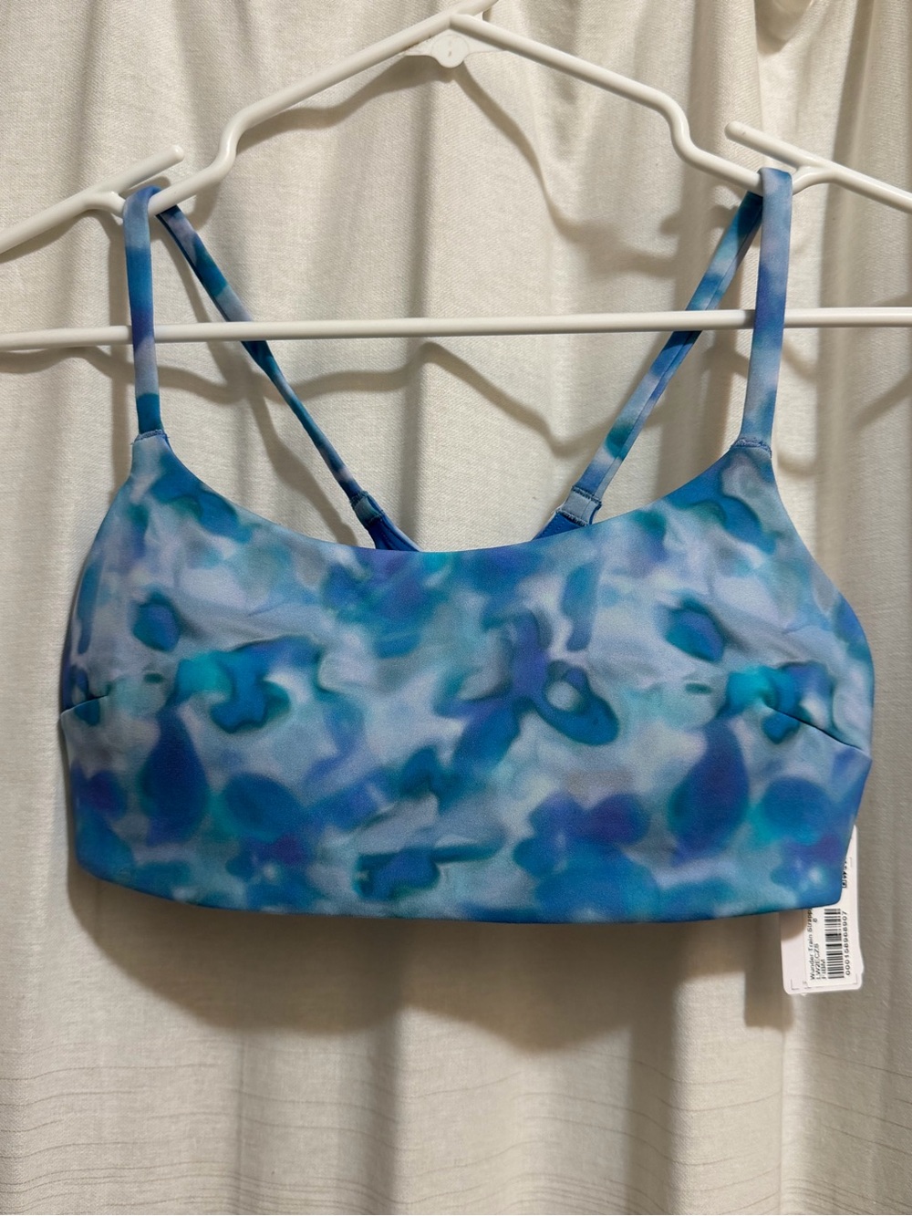 lululemon athletica Blue Patterned Crossback Sports Bra